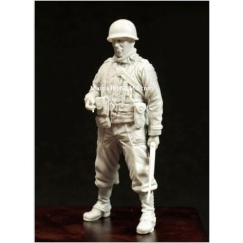 1/35 scale WW2 US Army Soldiers Smoke WWII miniatures sand table model of the scene Resin Model Kit figure Free Shipping
