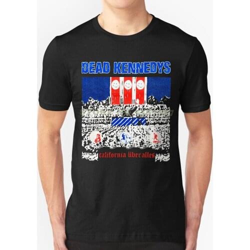 Male Battery Funny Cotton Tops Dead Kennedys Mens California Uber Alles T-shirt Black
