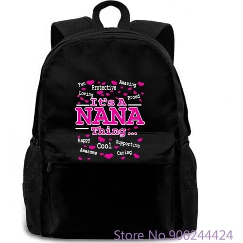ITS A NANA THING Brand Korean Hiphop Printed Letter Comfortable women men backpack laptop travel school adult