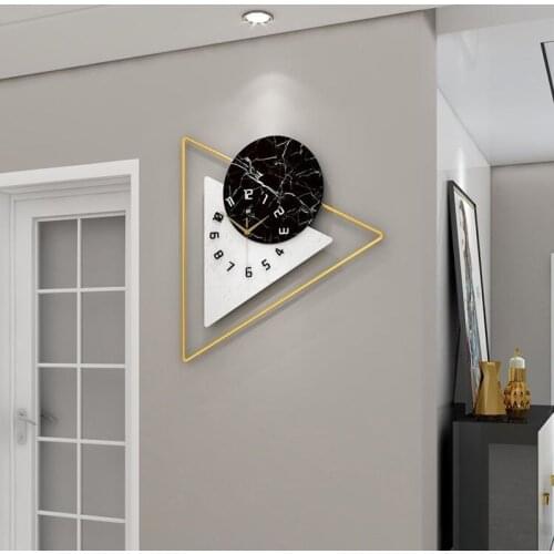 Creative Black Nordic Wall Clock Modern Design Silent Nordic Wall Clock Kitchen Outdoor Horloge Murale Home Decoration BA60WC