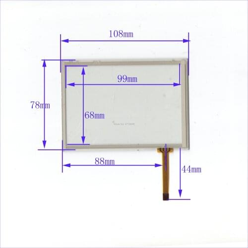 Wholesale 5PCS/Lot 108*78mm 5inch 4lines resistance screen this is compatible 108mm*78mm 94C