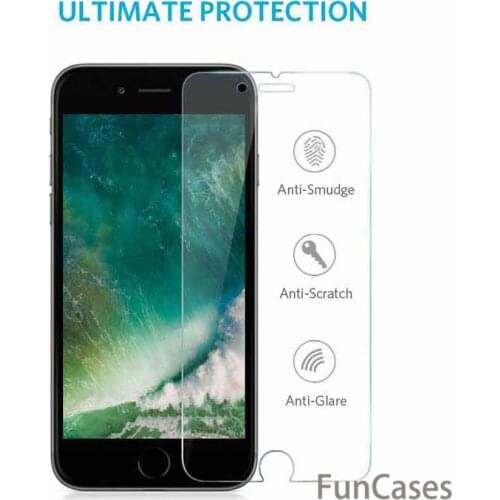 Screen Protector Tempered Glass For iPhone 8 7 6 6S Plus X 5 5S SE 4 4S Toughened Glass For iPhone XS MAX XR Protective Cover