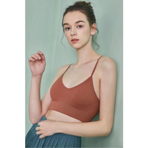 Sexy Deep U Backless Women Sports Bra High Elasticity Sport Bra Top Fitness Push Up Padded Brassiere Sport Femme Solid Yoga Bra