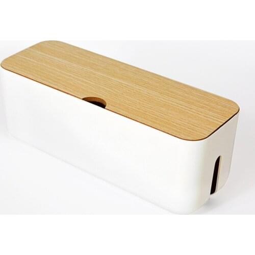 For Cable Storage Box Power Strip Wire Case Anti Dust Charger Socket Organizer Network Line Storage Bin Charger Wire Management