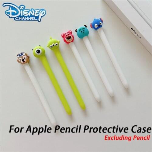 Disney Stitch Cartoon Silicone Cases For Apple Pencil 1 2 Case Sleeve Cute For iPad Tablet Touch Pen Stylus Protective Cover