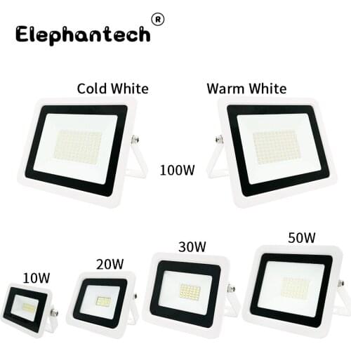 Led Flood Light 10W 20W 30W 50W 100W Floodlight Outdoor Wall Reflector Garden Square Spotlight IP68 Waterproof Outdoor Lighting
