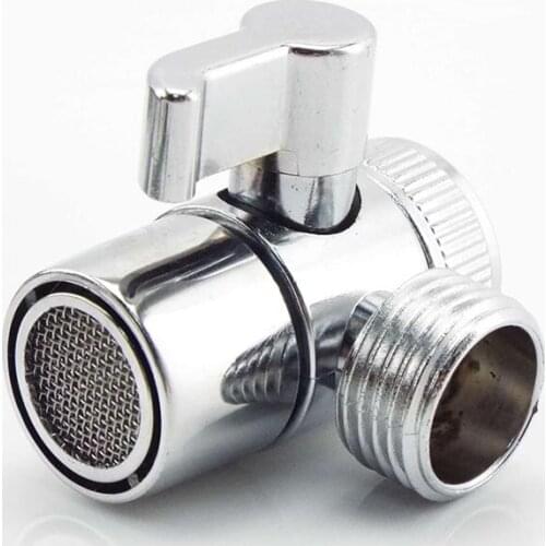 3-Way Tee Shower Head Faucet Adapter Connector Diverter Valve Switch Home Improvement Shower Faucets Water Separator M20