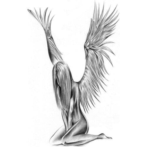 Waterproof Temporary Tattoo sticker body art angel tatto womens flash tatoo fake tattoos for girl