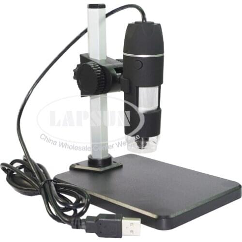 1000X Computer USB Adjustable Digital Microscope Camera Magnifier with 8 LED Light illuminator & Stand Holder For Children Gift