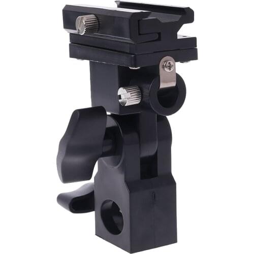 2020 New Photo Flash Adapter Hot Shoe Swivel Mount Light Stand Bracket B Umbrella Holder