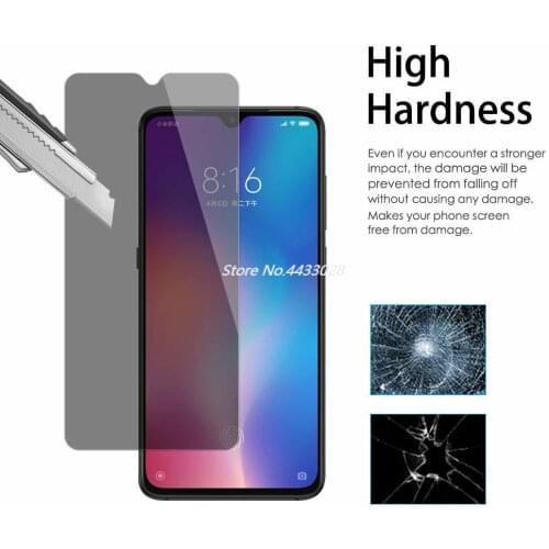 9H 2.5D Privacy Tempered Glass For Xiaomi A3 Pro Lite Anti Glare Screen Protector For Xiaomi A3lite A3ro Protective Film Glass