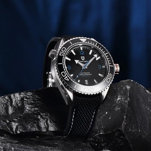 Relogio Masculino PAGANI DESIGN Mens Mechanical Watch 100M Waterproof Ceramic Ring Stainless Steel Automatic Watch Montre Homme