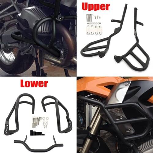 For BMW R 1200 GS R1200GS R1200 GS 2004-2013 Motorcycle Upper Lower Crash Bar Engine Tank Guard Cover Bumper Frame Protector