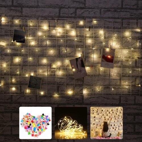 String Light Practical Curtain Light Lightweight Multi-purpose Good Decorative String Lamp with Photo Clips