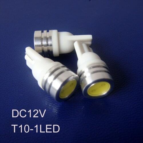Hot sale 12V COB 1W high power T10 car led lights w5w 194 168 car led indicator light free shipping 50pcs/lot