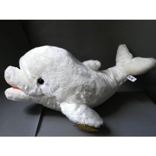 Lovely cartoon white dolphin plush toy large 60cm soft doll throw pillow birthday gift h0949