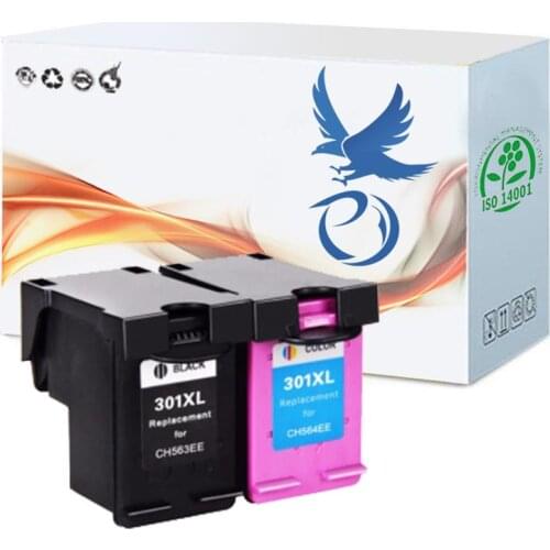 Py 301XL Cartridge Replaces for HP 301 XL HP301 Ink Cartridge for HP Envy 4500 4503 Deskjet 2542 2540 2510 1000 1050 Printer