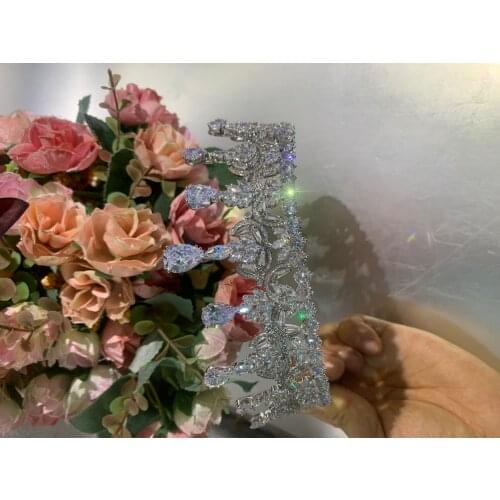 Classic Crystal Wedding Headwear Zirconia Hairband Bridal Hair Accessories Headdress Bridal Crown Dinner Party Accesso