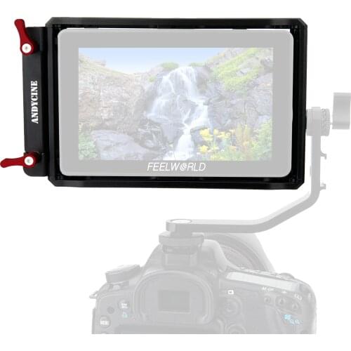 Monitor Cage with HDMI Cable Clamp for FEELWORLD F6 PLUS / Andycine A6 Plus 5.5 inches Monitor