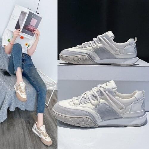 Net Celebrity Old Shoes Women 2021 New Spring, Summer and Autumn Stitching Comfortable and Thin Casual Sports Shoes