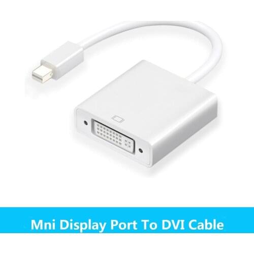 Thunderbolt Mini Displayport Mini DP to DVI Cable Converter for MacBook Pro AiMini TV Laptop Projector Adapter N014