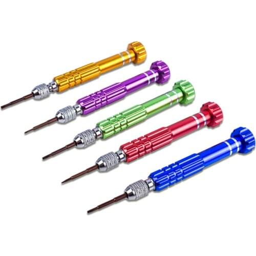 5 In 1 Aluminum Screw Driver Disassemble Repair Maintenance Tool Combination Precision Chrome Vanadium Screwdriver Set For Phone
