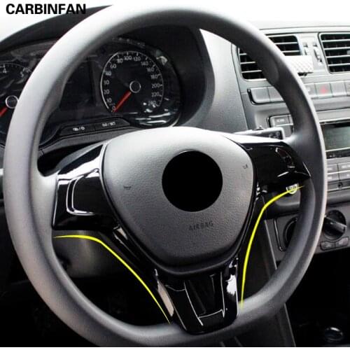 Car sticker cover Steering wheel Kit Trim lamp frame panel lamp part hood For VW Volkswagen Golf 7 2014 2015 2016 2017 2018