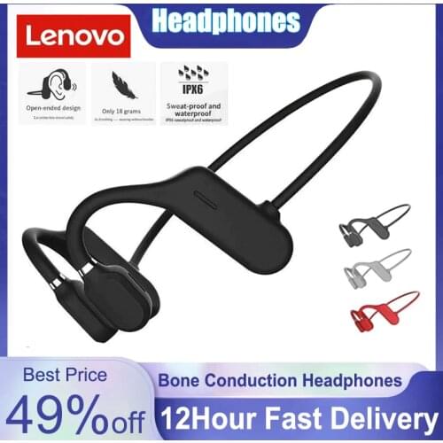 Bone Conduction Headphones Bluetooth Wireless Waterproof Comfortable Wear Open Ear Hook Light Weight Not In-ear Sports Earphones