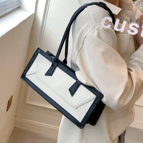 New Luxury Small Handbag Retro Shoulder Bag Korean PU Leather Fashion Wild Ins Underarm Bag Square Bag