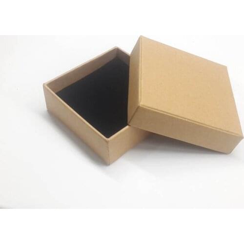 Free shipping Wholesal fashion10*10*3.5CM 1200g kraft paper pendant box,necklace packing box 100pcs/lot