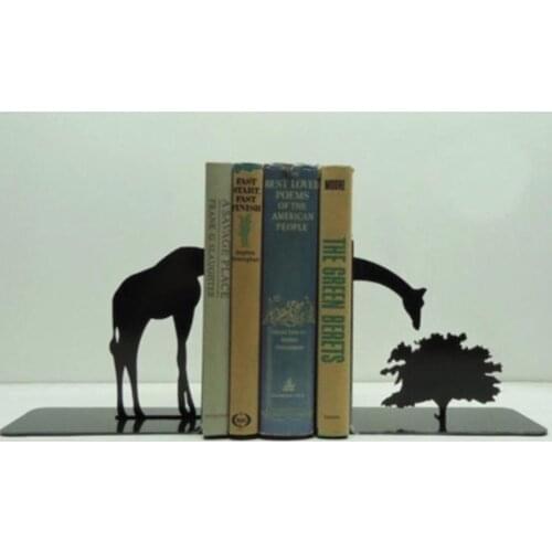 You Bella LLC Giraffe Models Book Ends for Bookshelfs, Office, Bookends for Shelves, Book Ends for Heavy Books, Heavy Duty