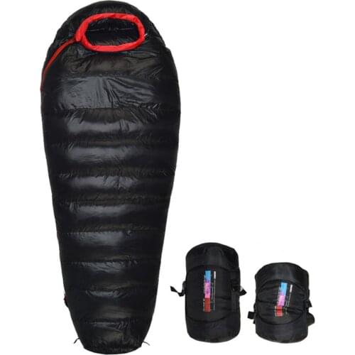 210CM Portable Sleeping Bag Ultra-light Backpack Mummy Down Sleeping Bag For Hiking Camping Waterproof Keep Warming Bag