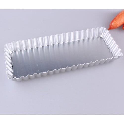 Rectangular Detachable bottom chrysanthemum pie baking plate,cake mold