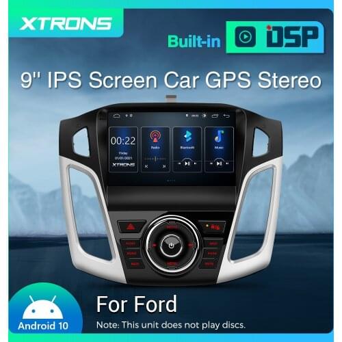 XTRONS 9" Android 10 Car Stereo Player Radio for Ford Focus 2012 2013 2014 2015 2016 2017 Bluetooth DSP GPS CarPlay DVR NO DVD