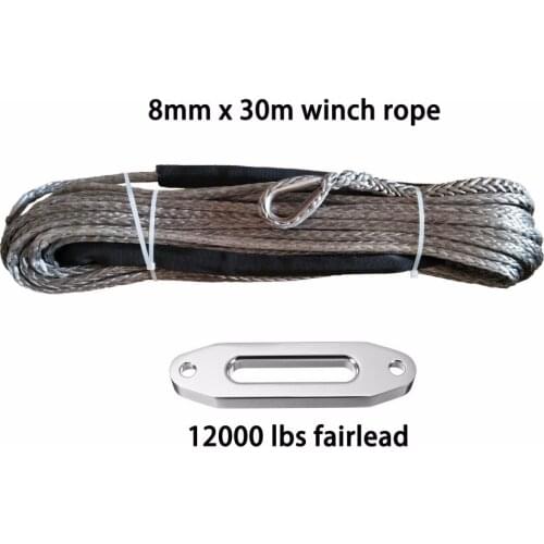 YZHYRN 8mm*30m Synthetic Winch Rope with 12000lbs fairlead,Off Road Rope,for 4 x 4 ATV Winch Cable,Car Styling,Free Shipping