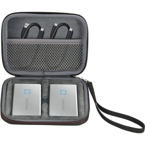 2020 Newest Hard EVA Storage Protective Case for Samsung T7 Touch Portable SSD External Solid State Drives Carrying Case Bag