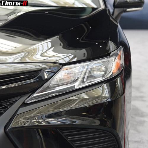2 PCS Car Headlight Self Healing Protective Film Transparent TPU Decal Sticker for Toyota Camry 2019 2020 XV70 2014-On NMS XV50