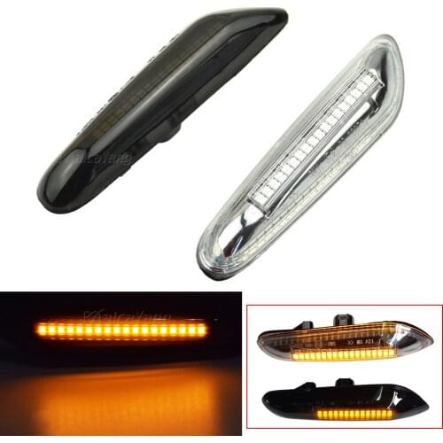 2pcs Dynamic Side Marker Turn Signal Light Sequential Lamp For BMW E46 E60 E61 E90 E91 E81 E87 E82 E88 E83 E84 E92 E93 X3 X1