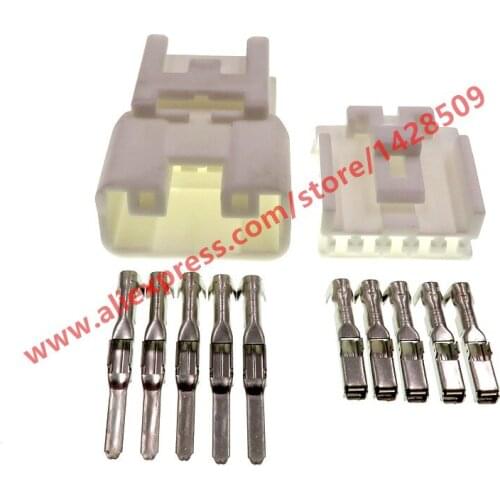 5 Sets 5 Pin Window Regulator Switch Sockets Female Male Plugs For Toyota 1300-3111 7283-1050 7283-1050-30 1300-3783