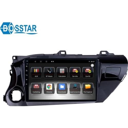 Bosstar 8 Core 4GB 64GB Android Car DVD Video Player for Toyota HILUX 2018 2019 2020 Car Gps Support Car Play