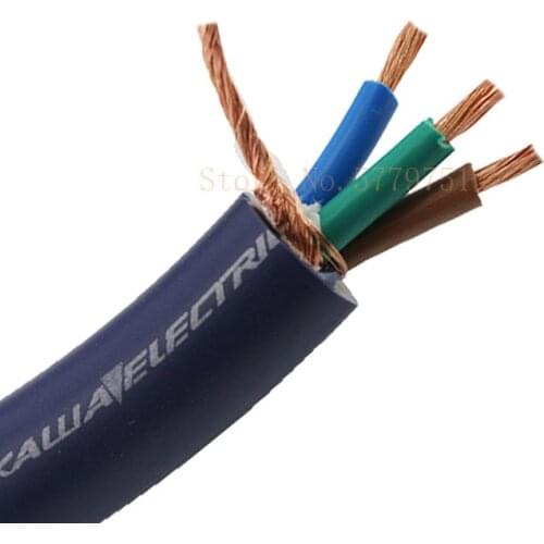 Free shipping Meter Furutech 4N OFC Oxygen-free copper hifi power cable power wire for audo power cabl audio amp cable