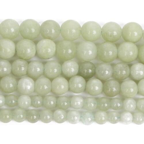 Natural Stone Beads Prehnite Grape Stone Quartz Round Beads For Jewelry Making DIY Bracelets Necklace Accessories Beads 6/8/10MM