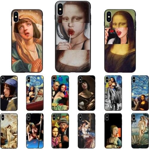 Art Aesthetic Mona Lisa Venus Van Gogh Phone Case For iPhone 12mini 12 11 ProMax XS MAX XR SE2020 8 7 6 6S Plus X 5 5S SE