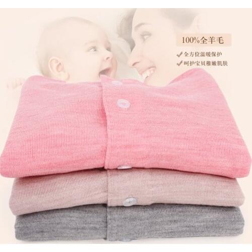 100% merino wool Baby Sweaters Long Sleeve Knitted Gardigan Clothes Kids Sweater Spring Clothes for Girls Boys
