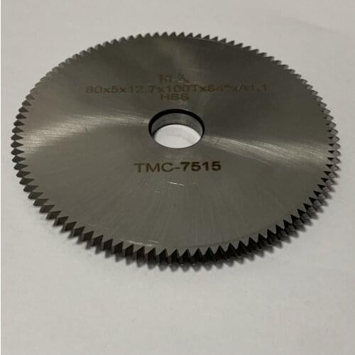 Milling Cutter TMC 7515(80X5X12.7)for RST TYPHOON & JACKEY JACKAL / JAGUAR & PUMA Key Cutting Machine