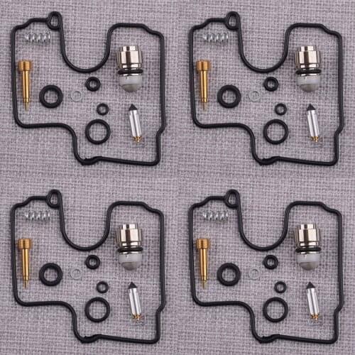 4 Sets Carburetor Carb Float Valve Repair Rebuild Kit Fit For Yamaha YZF-R1 1998 1999 2000 2001