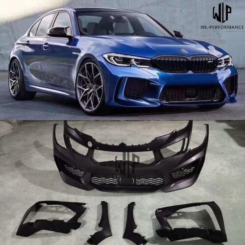 Car Body Kit High Quality PP Unpainted Front Bumper Rear Bumper For BMW G20 G28 M8 Style Car Styling