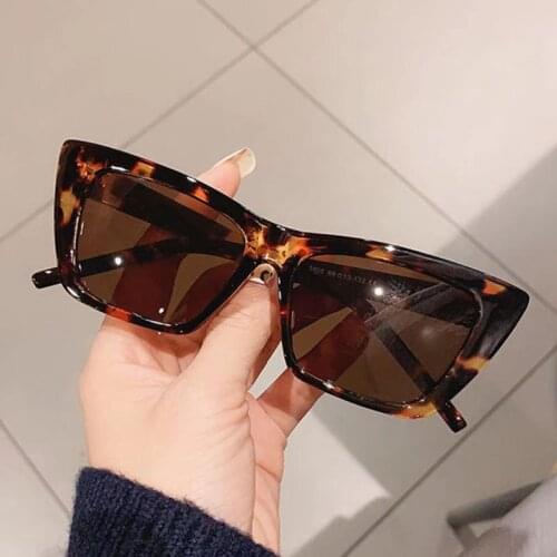 Fashion Sunglasses Vintage Cats eye Woman Simple jelly color Square Glasses black Lenses Luxury Designer Men Driving Eyeglasses