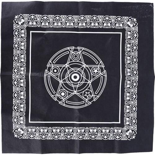 49*49cm Non-woven Board Game Textiles Tarot Table Cover Playing Cards Pentacle Tarot Game Tablecloth