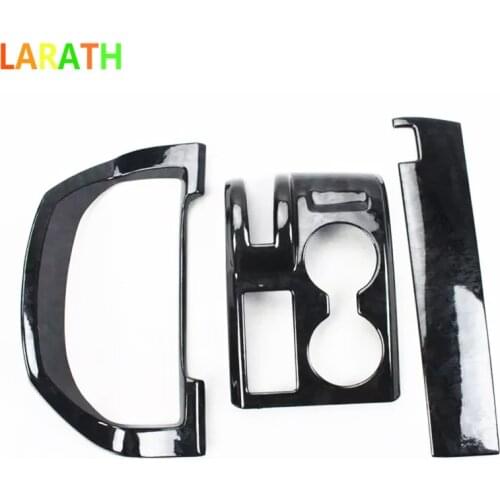 The New ABS Black Wood Paint Front Gear Shift Copliot Middle Dashboard Trim Cover For Honda CRV 2007 2008 2009 2010 LHD